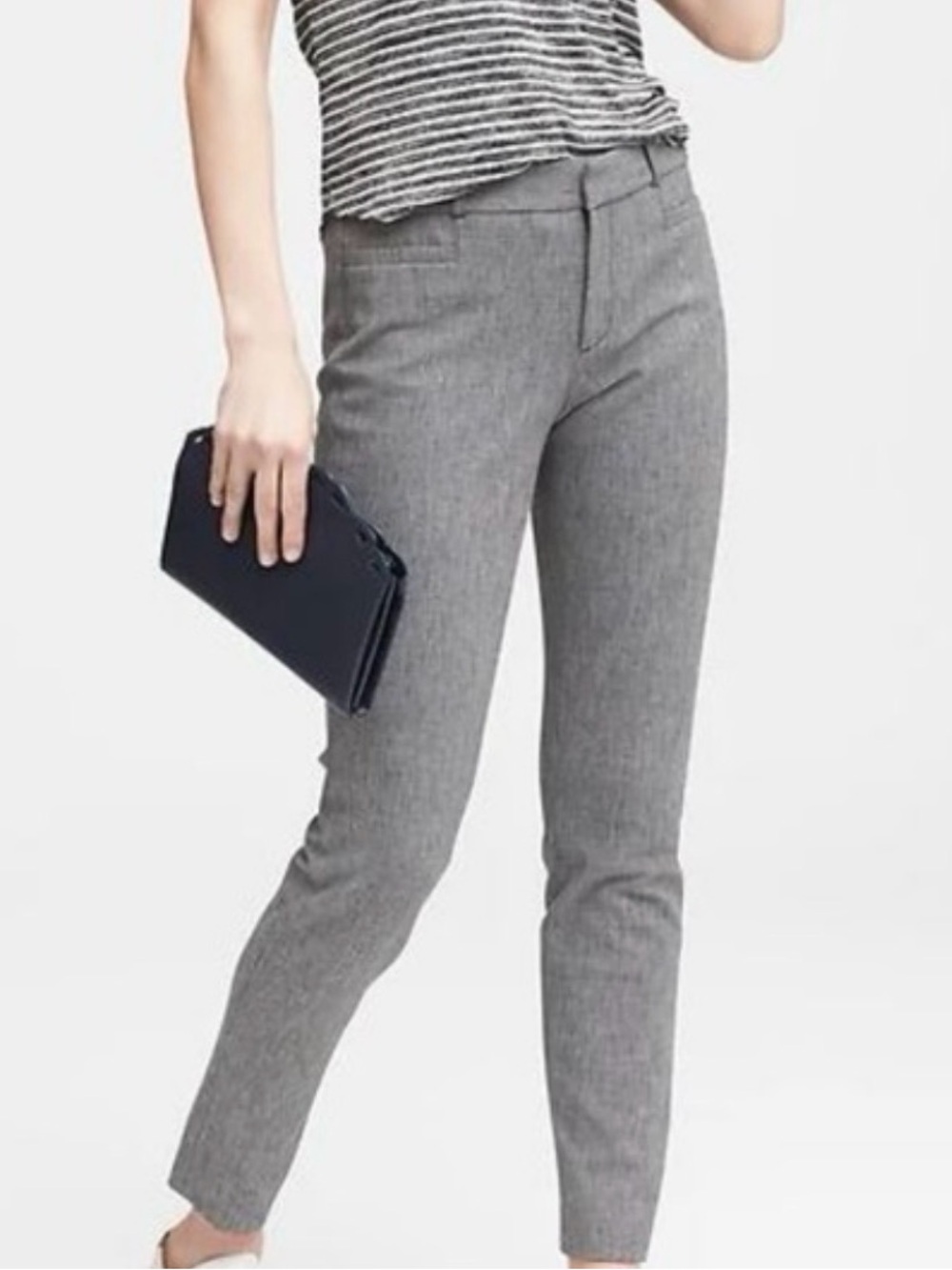 Banana republic Women's Gray Slim Ankle Dress Pants